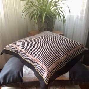 Vintage silk scarf pillow case